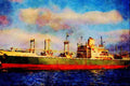 535026 Steamer NICHOLAS BOWATER Built For Paper Industry A4 Limited Edition Watercolour Print