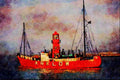 535029 Arklow Light Vessel GANNET, Ireland A4 Limited Edition Watercolour Print