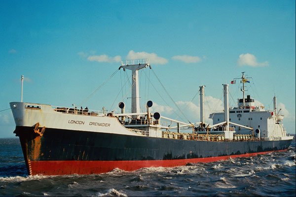 535054 LONDON GRENADIER, British Built SD.14 Type Cargo Vessel A4 Photo Print