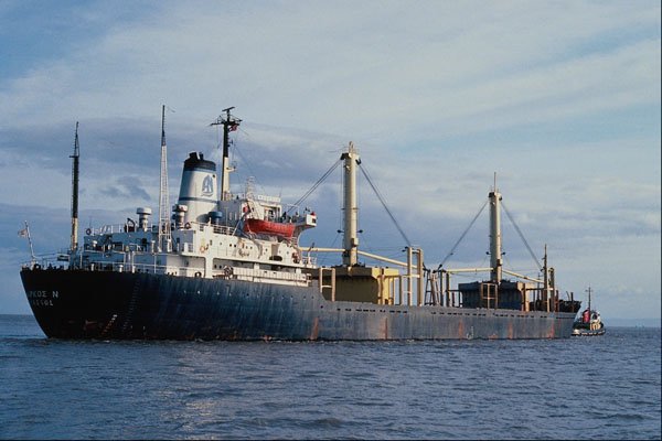 535058 MARKOS N., Cypriot Flag Cargo Vessel A4 Photo Print