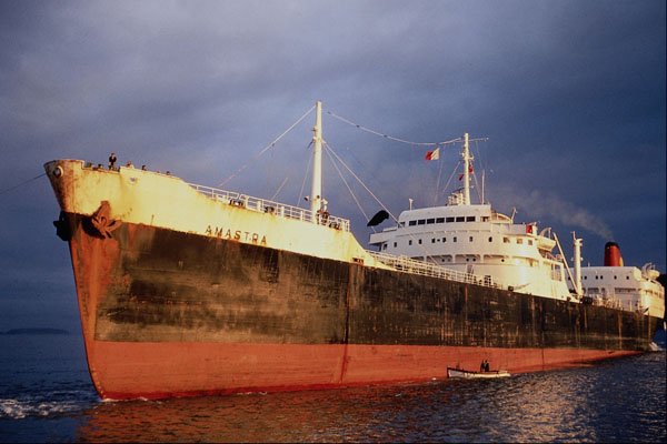 535064 Shell Steam Turbine Tanker AMASTRA A4 Photo Print