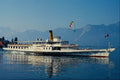 535091 Swiss Paddler ITALIE On Lake Geneva A4 Photo Print