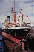 535095 Blue Funnel Vessel ATREUS In Dry Dock A4 Photo Print
