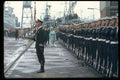 536008 Queen Mother Reviews Troops At Navy Yard A4 Photo Print