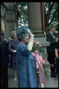 536009 Queen Mother Waves To People A4 Photo Print