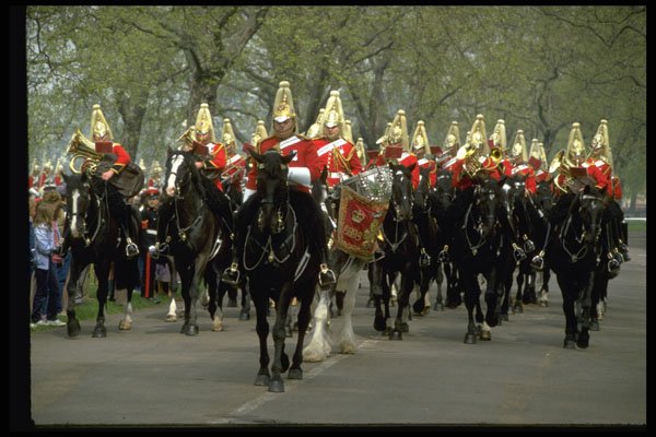 536037 Life Guards Band, Hyde Park, England A4 Photo Print