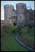 536065 Norman Gate And Moat Garden, Windsor Castle, England A4 Photo Print