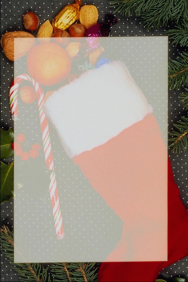 537013 Christmas Stocking A4 Photo Print