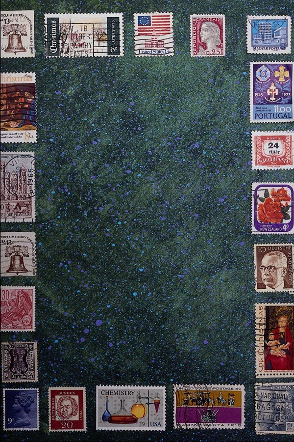 537021 Stamps A4 Photo Print