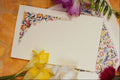 537026 Card And Flowers A4 Photo Print