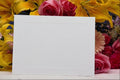 537085 Card And Flowers A4 Photo Print