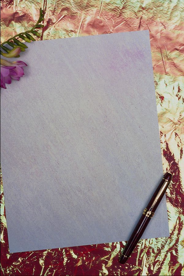 537090 Paper And Pen A4 Photo Print