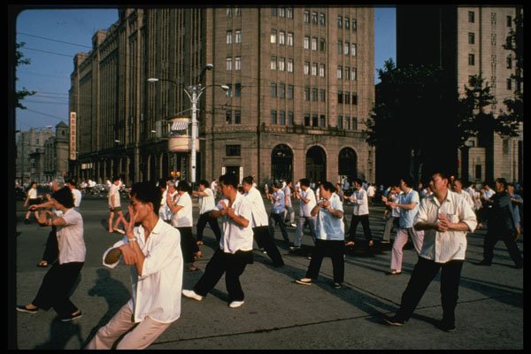 538025 Morning Exercise, Shanghai, China A4 Photo Print