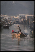 538026 Tai O Boat People, Hong Kong A4 Photo Print