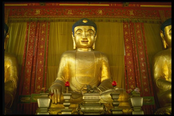 538040 Golden Buddha, Guangzhou, China A4 Photo Print