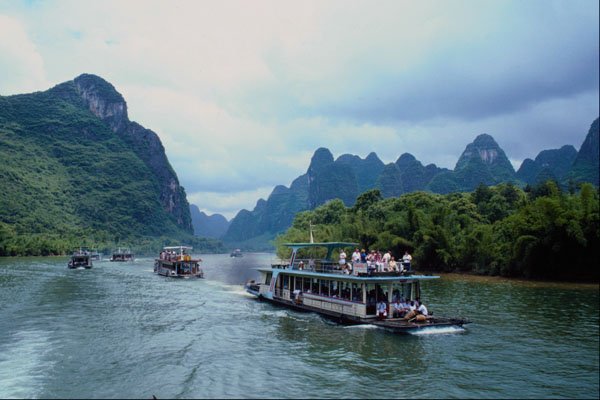 538065 Li Jiang Cruise, Guilin, China A4 Photo Print