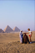 539044 Tourist At The Pyramids, Cairo, Egypt A4 Photo Print