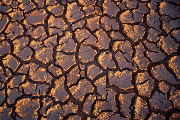 539048 Dried Mud Pattern In Desert, Morocco A4 Photo Print
