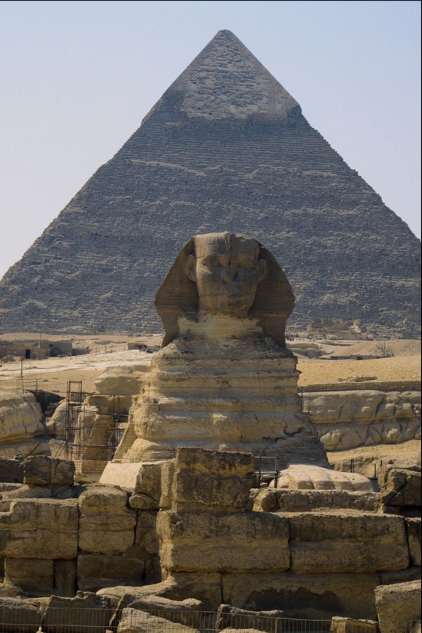 539060 The Great Pyramid Of Cheops And The Sphinx, Egypt A4 Photo Print