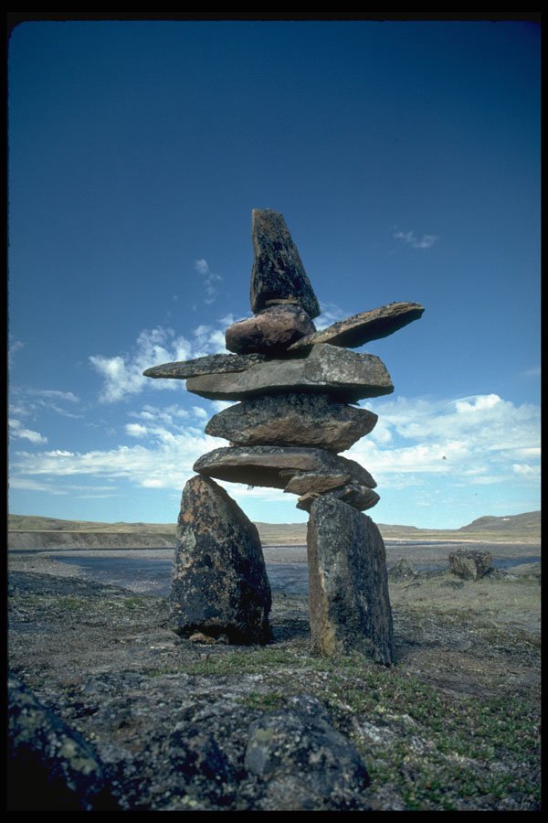 539069 Inukshuk, Baffin Island A4 Photo Print