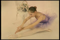 540020 Girl In Purple A4 Photo Print