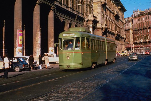 542006 1948 Stanga Articulated Car, Rome, Italy A4 Photo Print