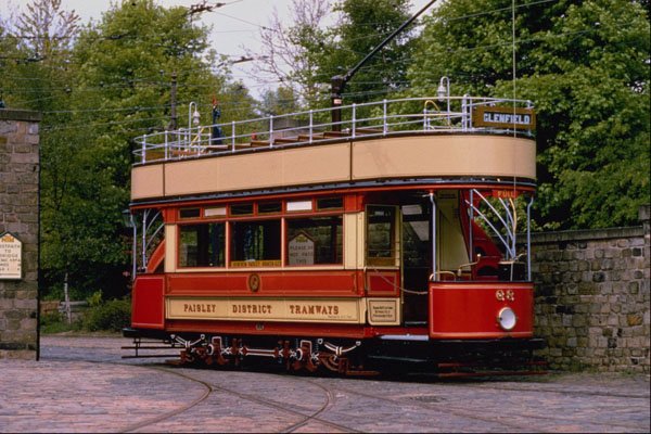 542016 Preserved Paisley District Tramways Open Top Tram, U.K. A4 Photo Print