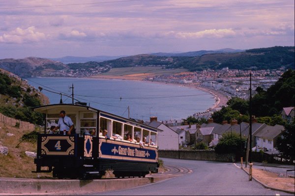 542017 Great Orme Tramway, Car No. 4, Llandudno, N. Wales, U.K. A4 Photo Print