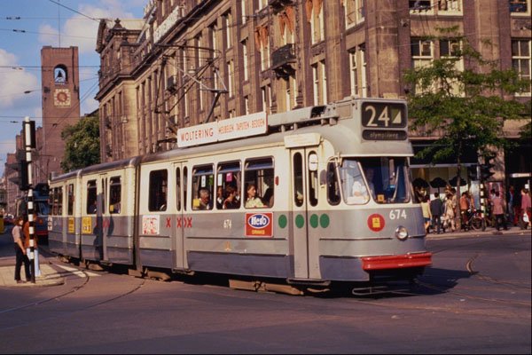542046 Duwag Werkspoor Car No. 674, Amsterdam, Netherlands A4 Photo Print