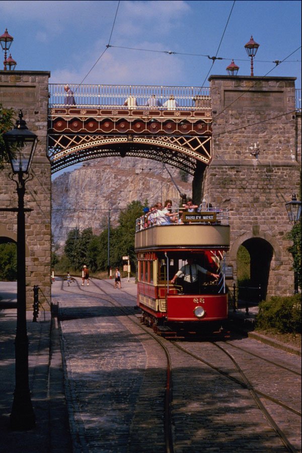 542058 Paisley District Tramways Car Under Bowes Lyon Bridge, U.K. A4 Photo Print