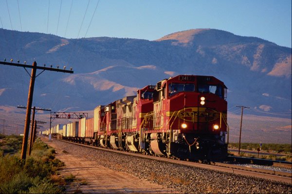 543000 Santa Fe Freight, Bay Area Near Mojave, CA A4 Photo Print