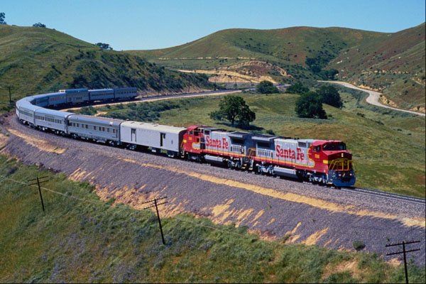 543005 Santa Fe Shippers Special Near Caliente, CA A4 Photo Print