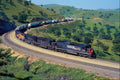 543007 Eastbound Southern Pacific Freight Climbing To Tehachapi, CA A4 Photo Print