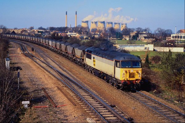 543028 BR Class 56 On MGR Coal Train At Knottingley, U.K. A4 Photo Print