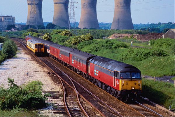 543030 Bolton To St. Pancras Parcel Train Near Agecroft, U.K. A4 Photo Print