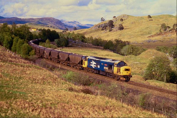 543037 34703 Heads A Freight For Mossend At Glen Falloch, Scotland A4 Photo Print