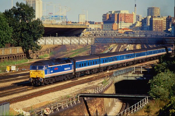 543041 BR Class 47 Leaves Paddington For Oxford, U.K. A4 Photo Print