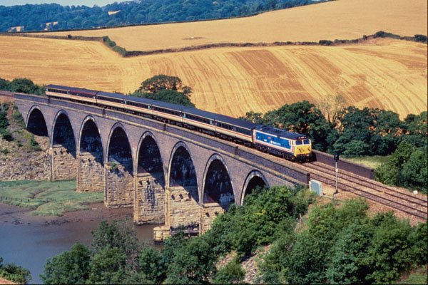543047 BR Class 50 Crossing Lynher Viaduct, Cornwall, U.K. A4 Photo Print