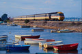 543048 High speed Train Passing Cockwood Harbor, Devon, U.K. A4 Photo Print