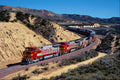 543059 Westbound Santa Fe Doublestack, Cajon Pass, CA A4 Photo Print