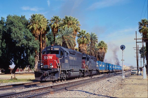 543072 Westbound Southern Pacific At Indio, CA A4 Photo Print