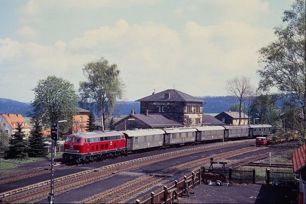 543082 Deutsche Bundesbahn Diesel At Marktschorgast, Germany A4 Photo Print