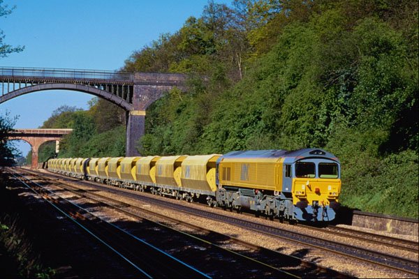 543085 BR Class 59 Works A Stone Train Near Reading, U.K. A4 Photo Print
