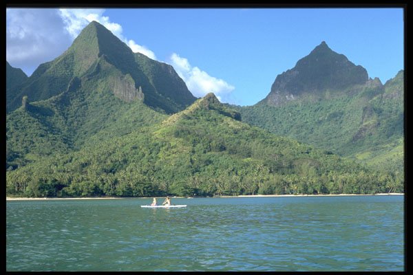 544000 Tahiti Scenic Island A4 Photo Print
