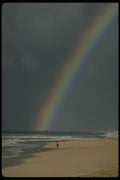 544036 Surfer's Rainbow, North Shore, Oahu, Hawaii A4 Photo Print
