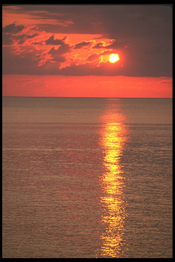 544069 Sunset, Negril, Jamaica A4 Photo Print