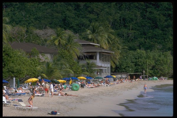 544076 St. Thomas Beach A4 Photo Print