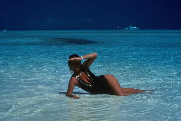 544083 Girl On Tropical Beach A4 Photo Print