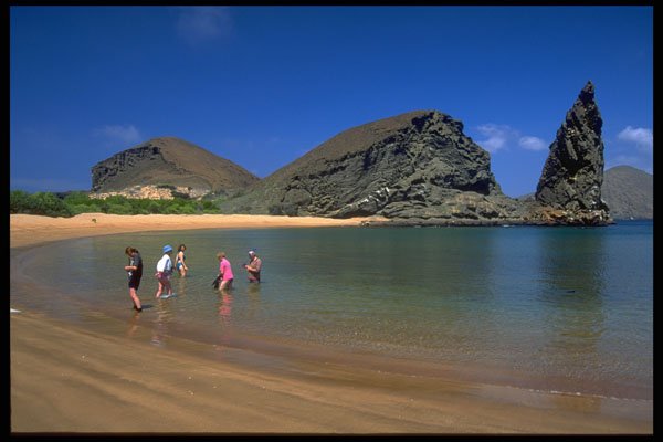 544092 Tourists, Galapagos Island A4 Photo Print