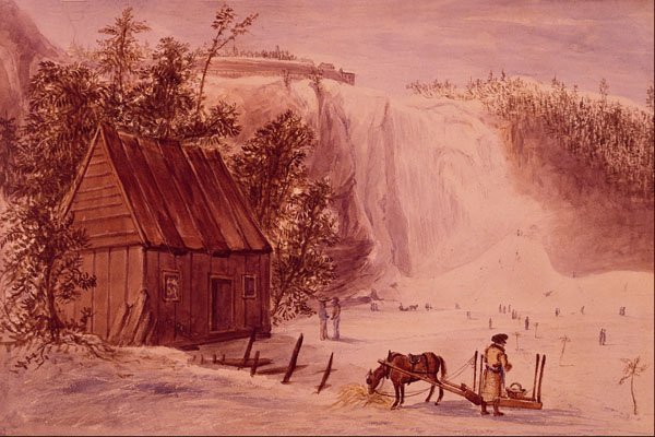 545017 Montmorency Falls, Que., J.P. Cockburn, 1829 C12470 A4 Photo Print